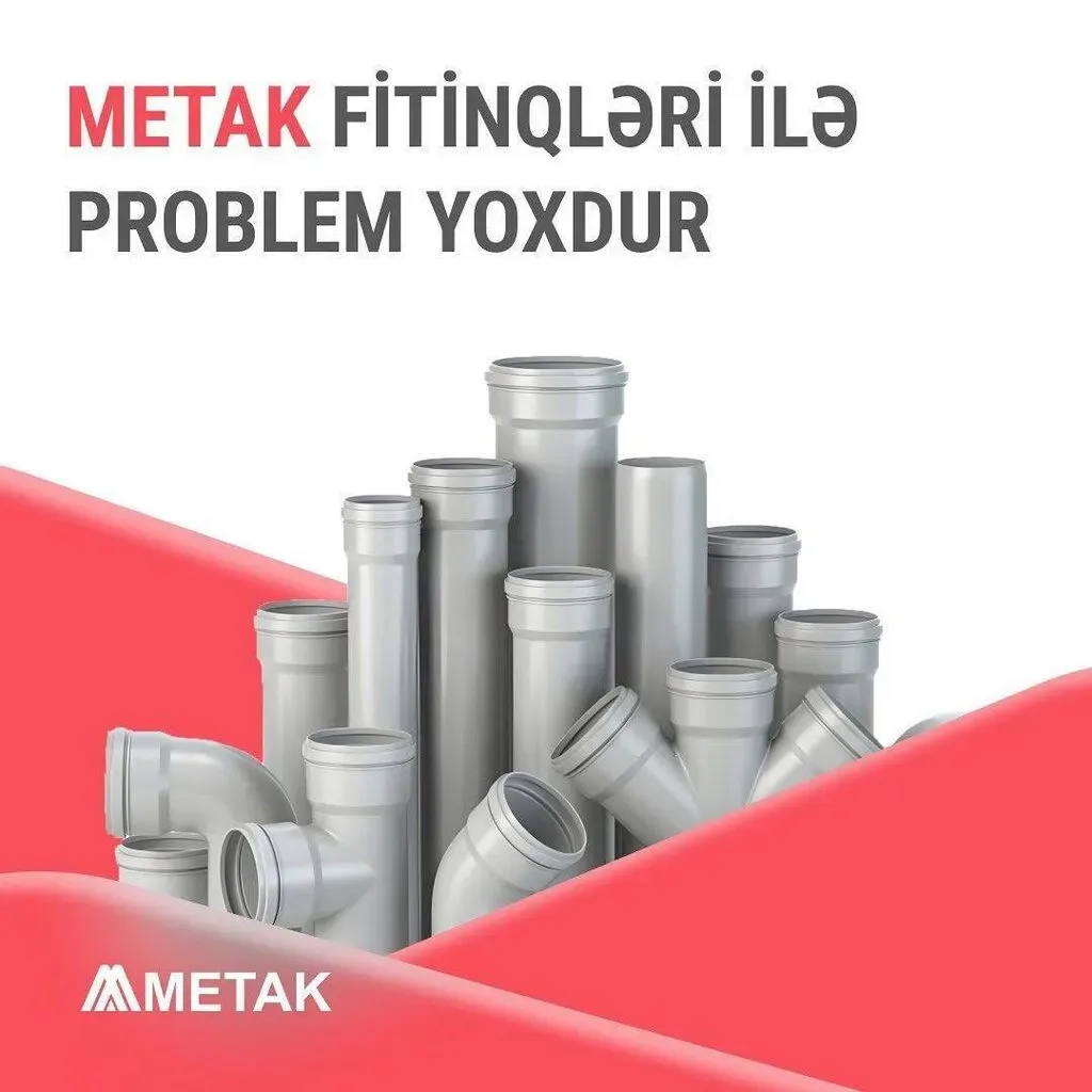 Metak plastik boru və fitinqləri