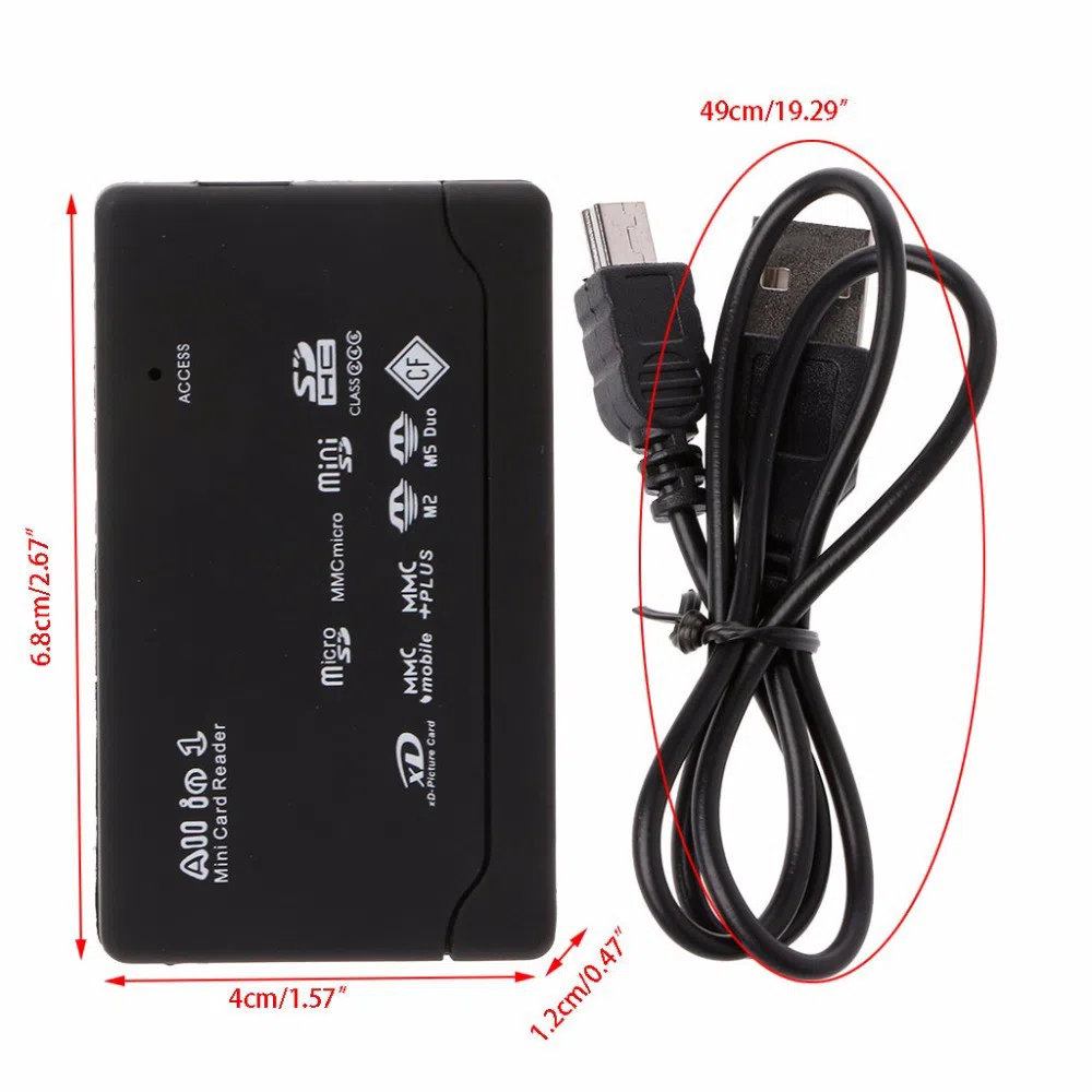 All In One Card Reader | Black — şəkil 8