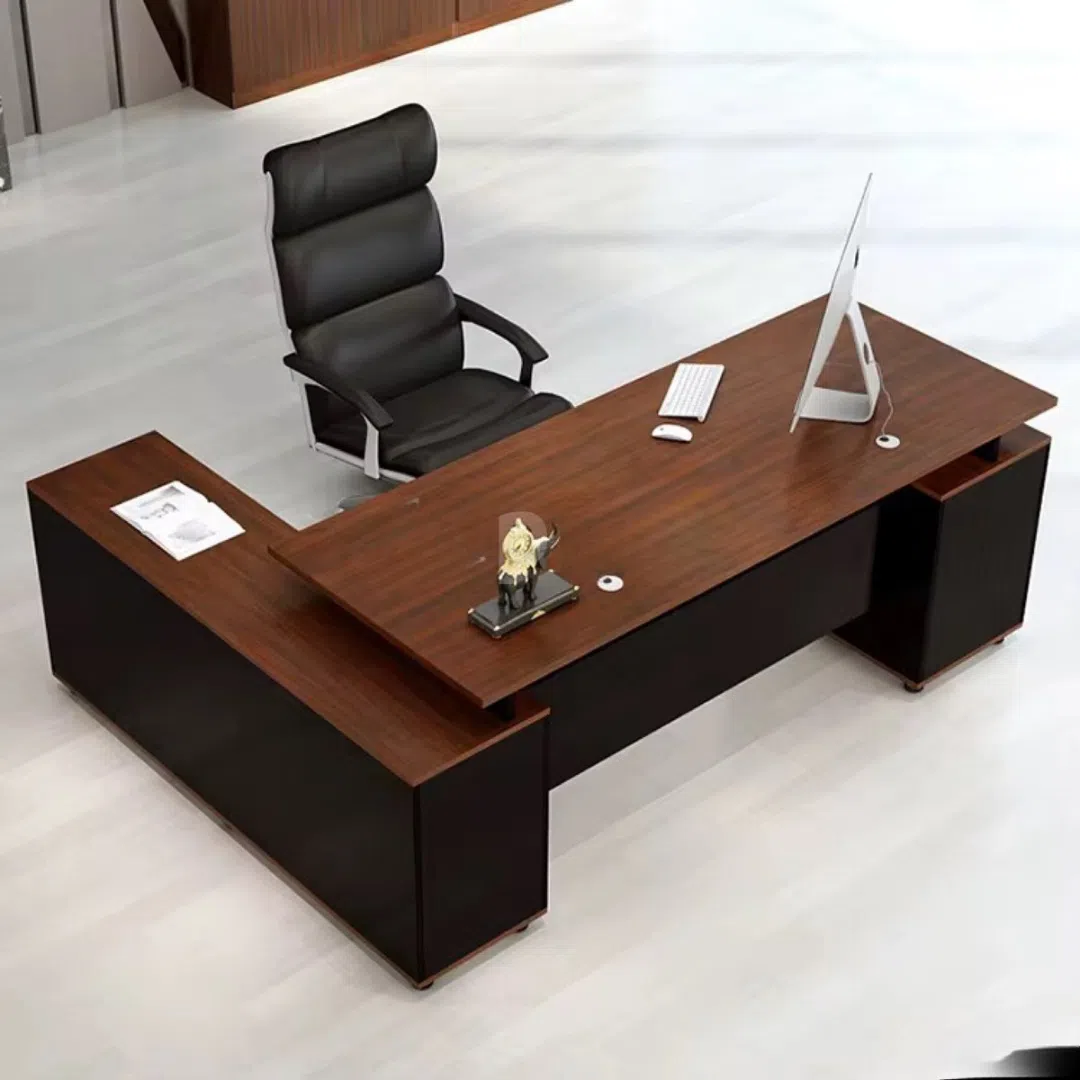 Brown Manager Desk - Tenderyard