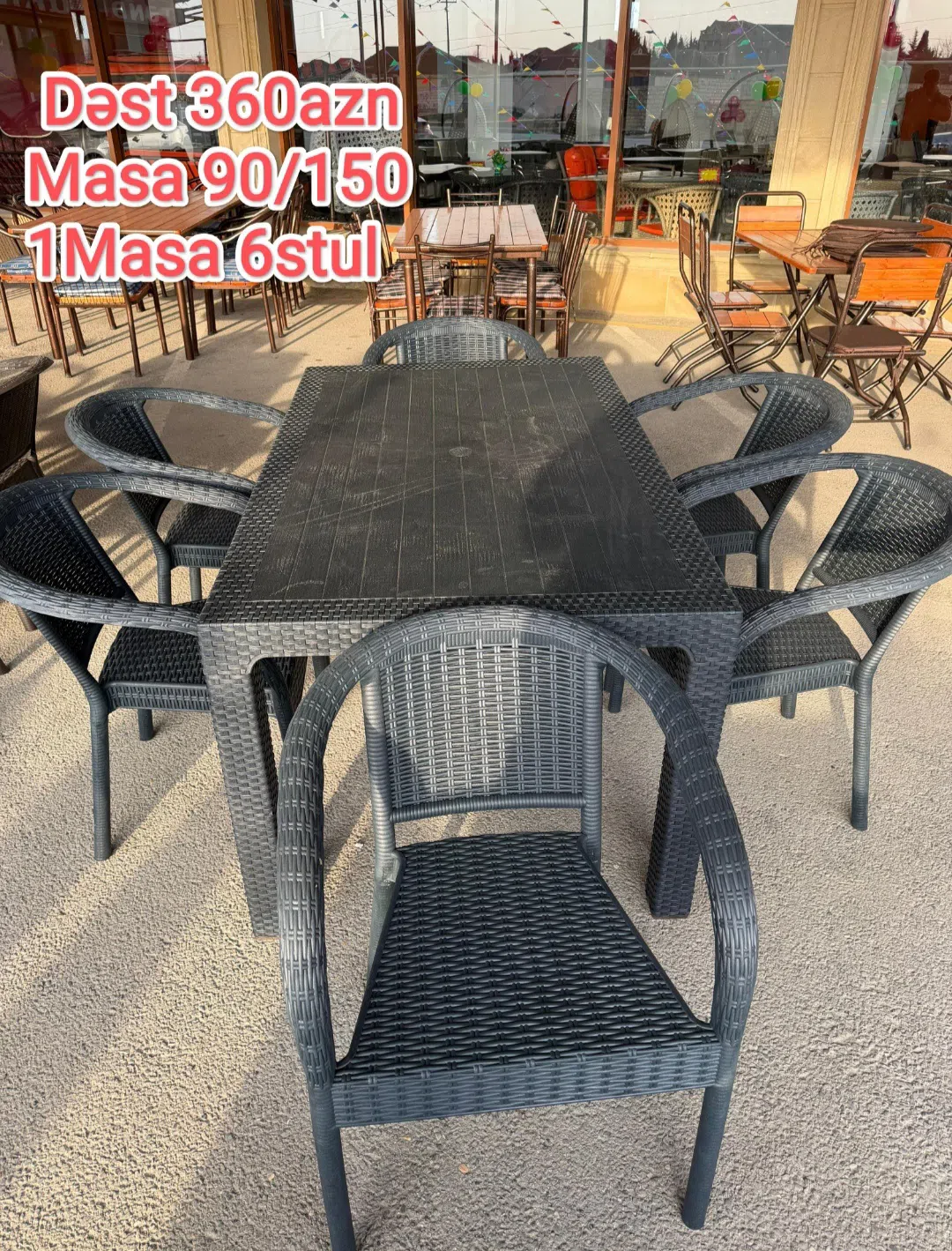 Table and chair set, White color - Tenderyard