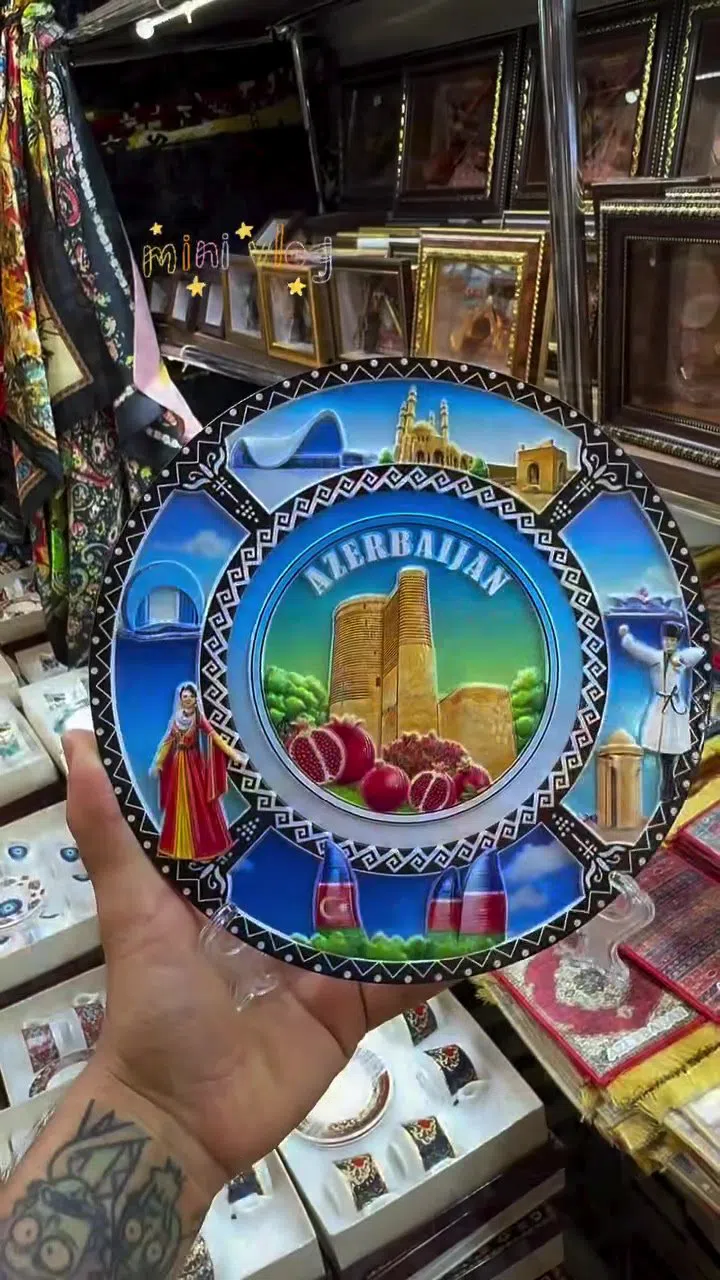 Azərbaycan mövzulu keramika suvenir boşqablar — şəkil 3