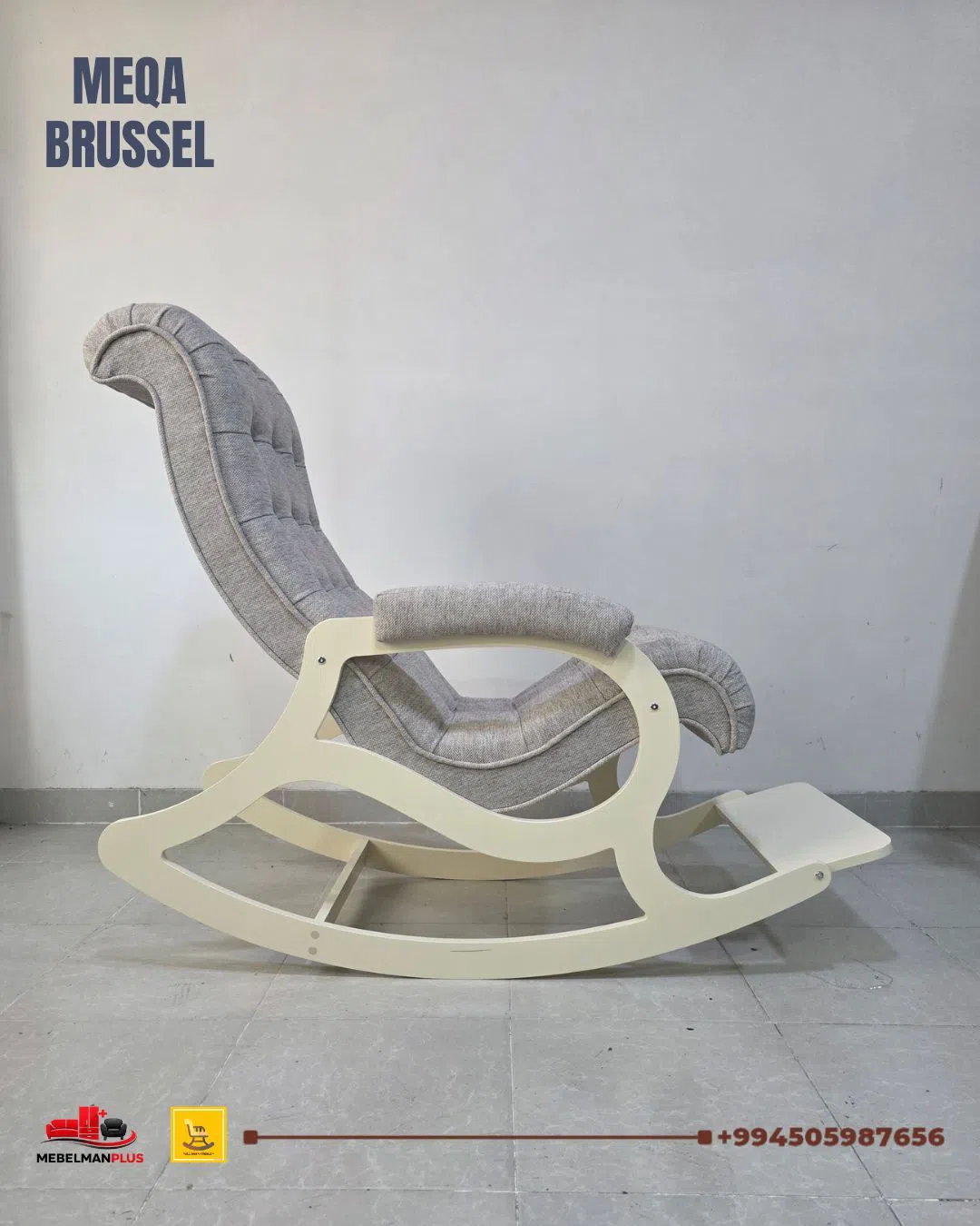 Kreslo, Gümüşü rəng — şəkil 3