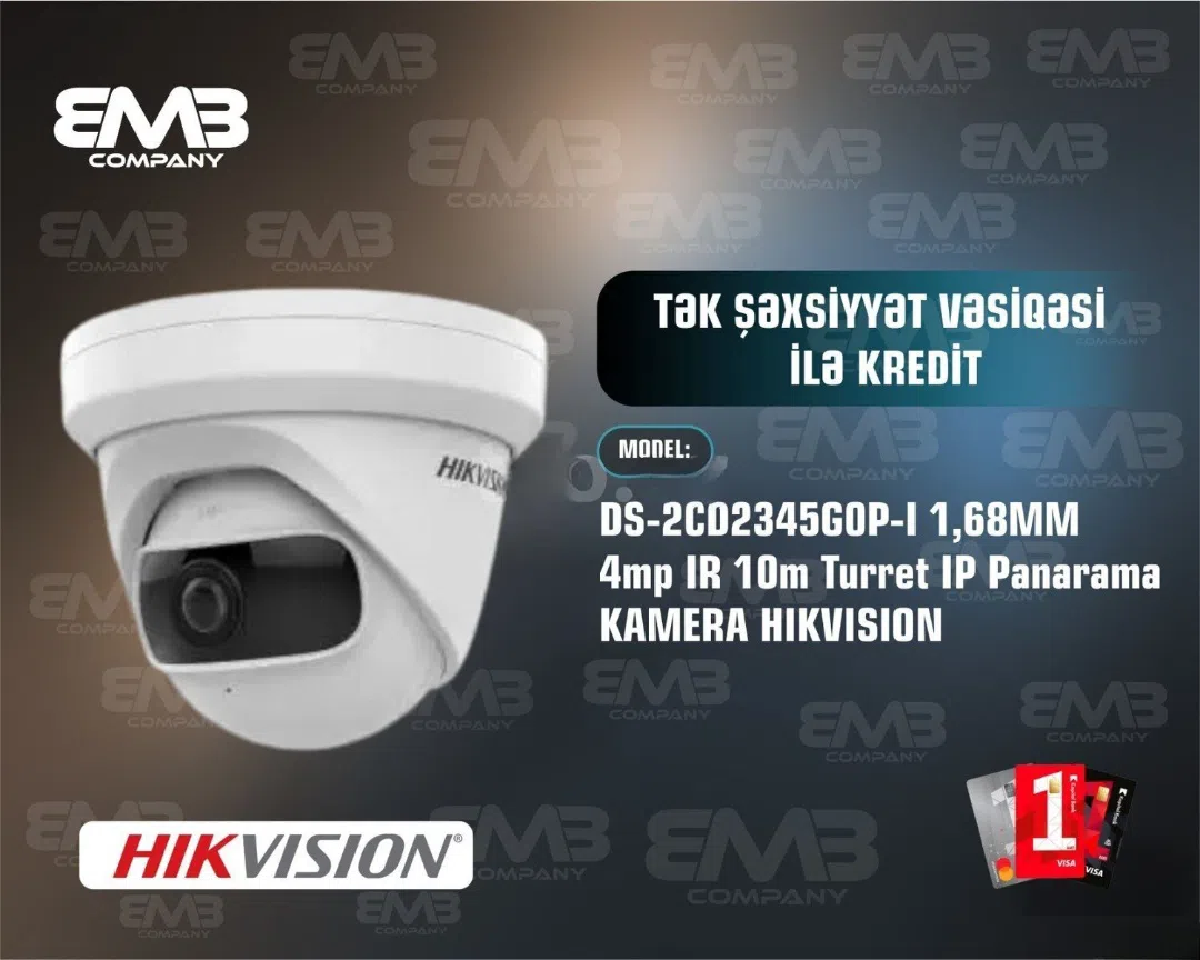 Hikvision DS-2CD2345G0P-I IP Təhlükəsizlik Kamerası - Tenderyard