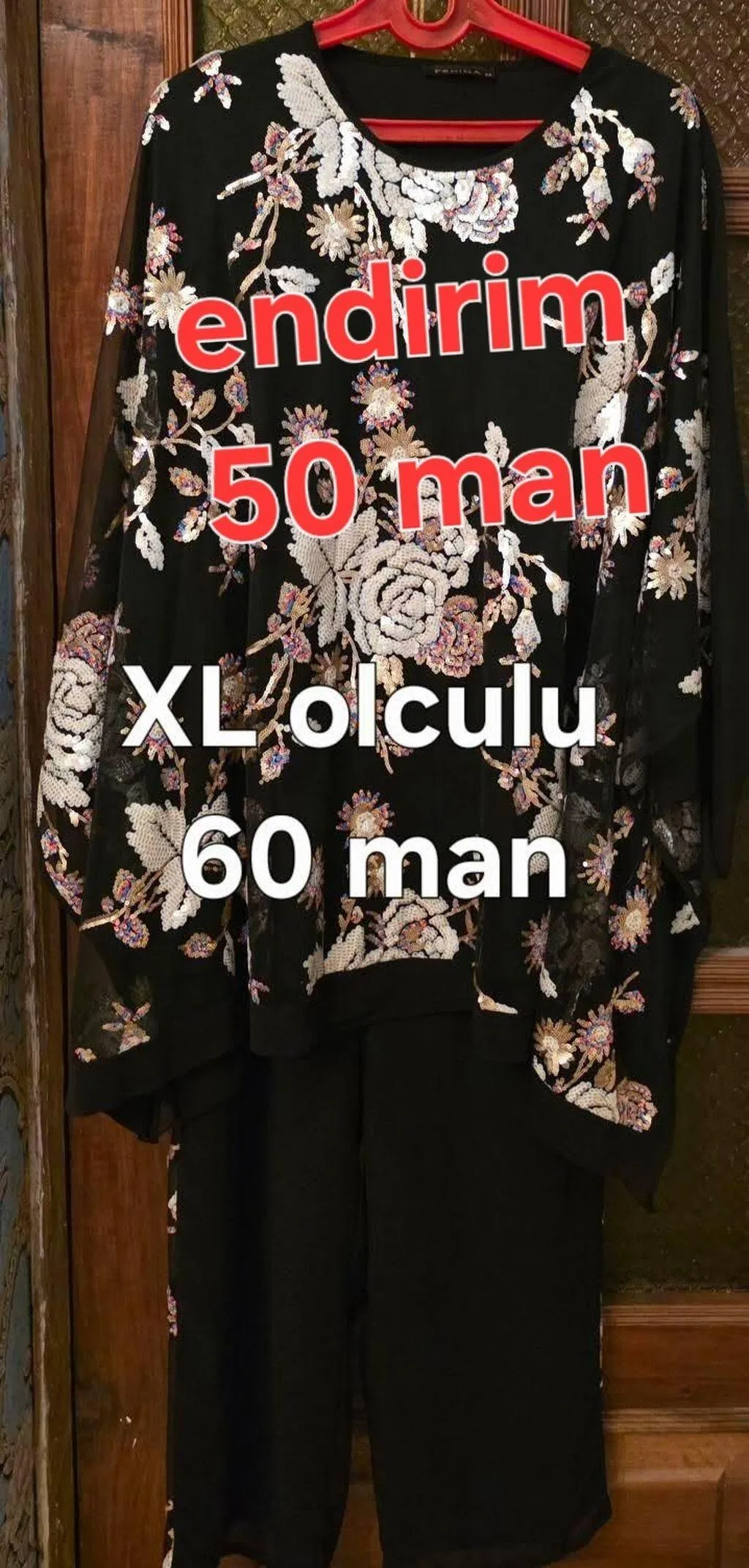 Qadın kostyumu, Qara rəng, XL ölçü - Tenderyard