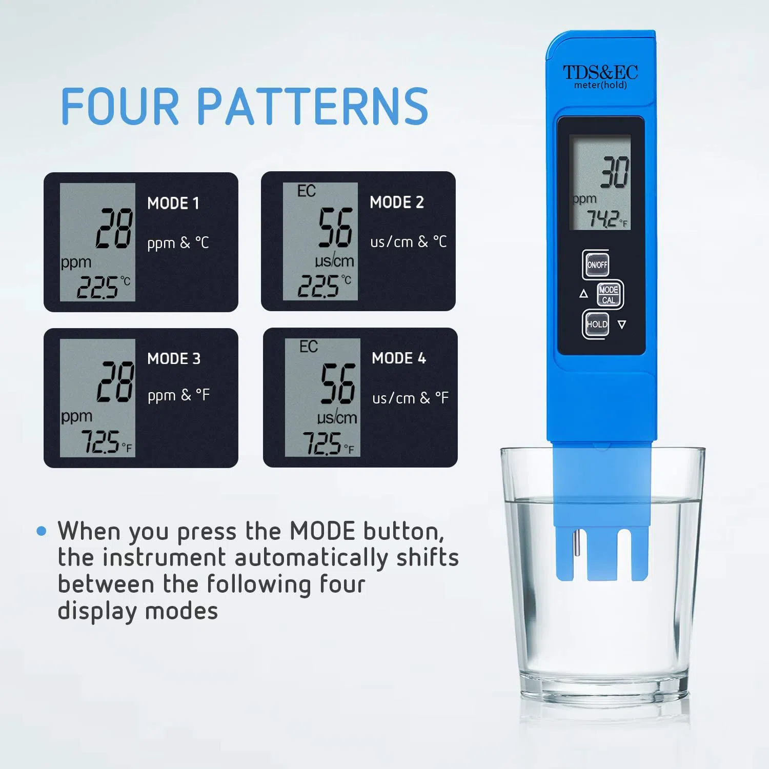 Digital TDS & EC Meter Tester Thermometer Pen — şəkil 9