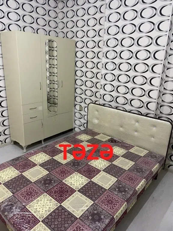 Wooden bedroom set, Beige color - Tenderyard