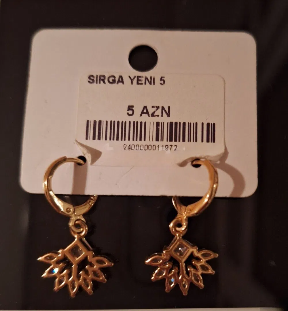 Rəngbərəng və sirkon daşlı sırğalar — şəkil 2