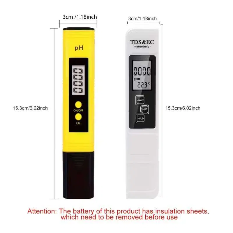 İki Rəqəmsal Su Test cihazı