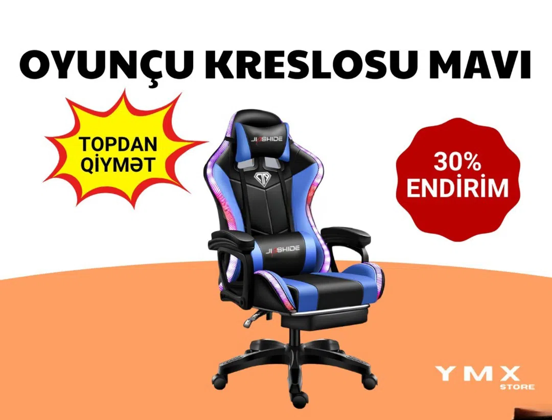 Blue color, Gaming computer chair - Tenderyard