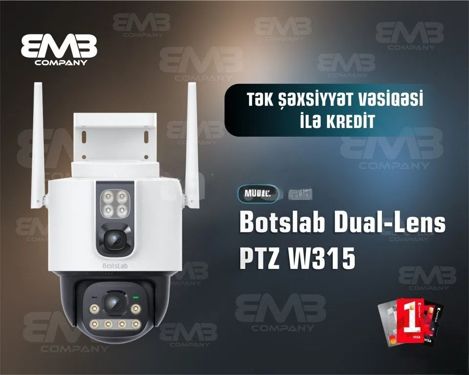 Təhlükəsizlik kamerası Botslab Dual-Lens PTZ W315 - Tenderyard