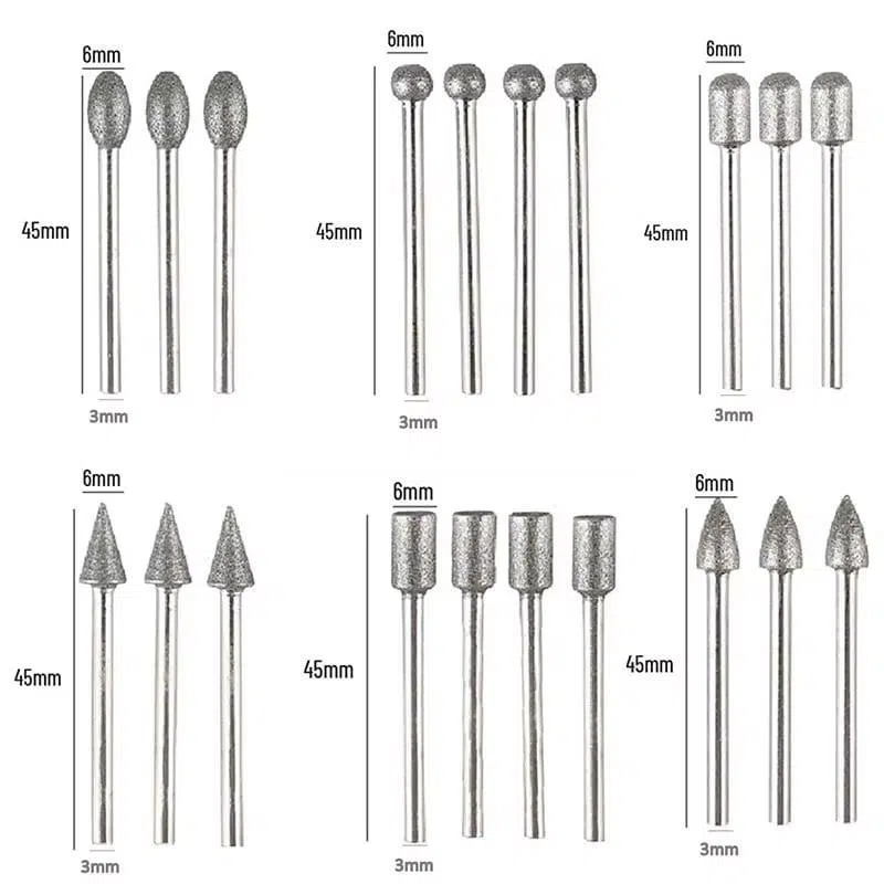 20 PCs Diamond Grinding Head — şəkil 5