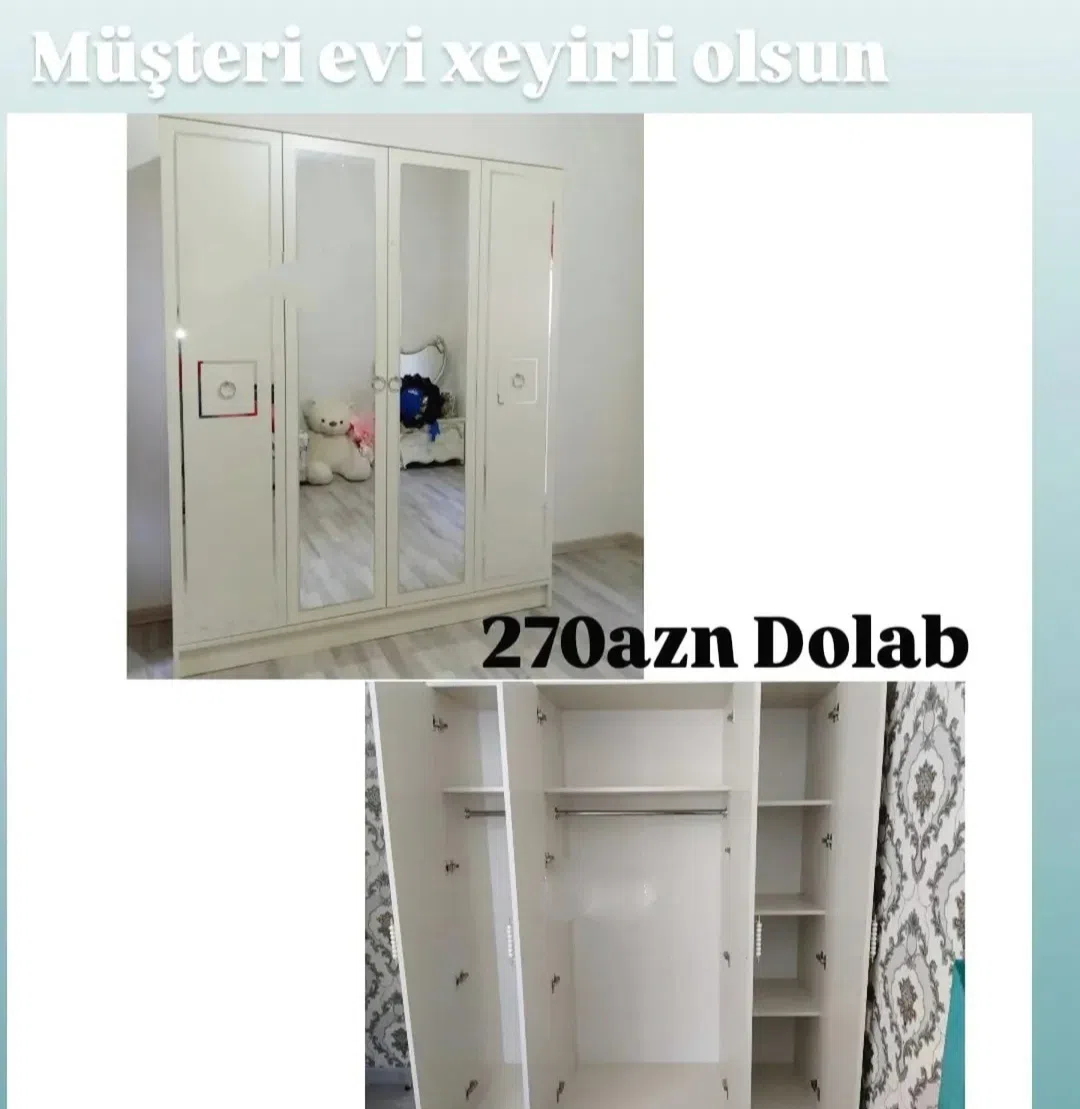 4 qapılı dolab