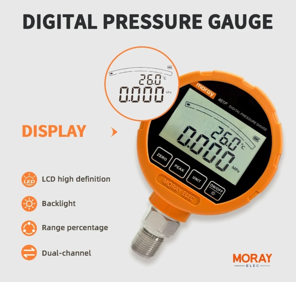 Rəqəmsal manometr MORAY ME-461P — şəkil 2
