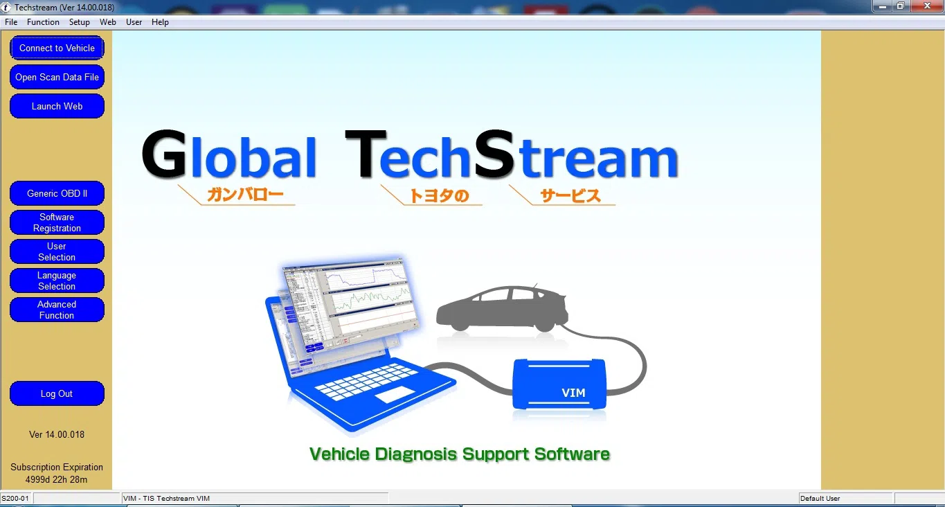 "Toyota Techstream" avtomobil diaqnostika proqramı