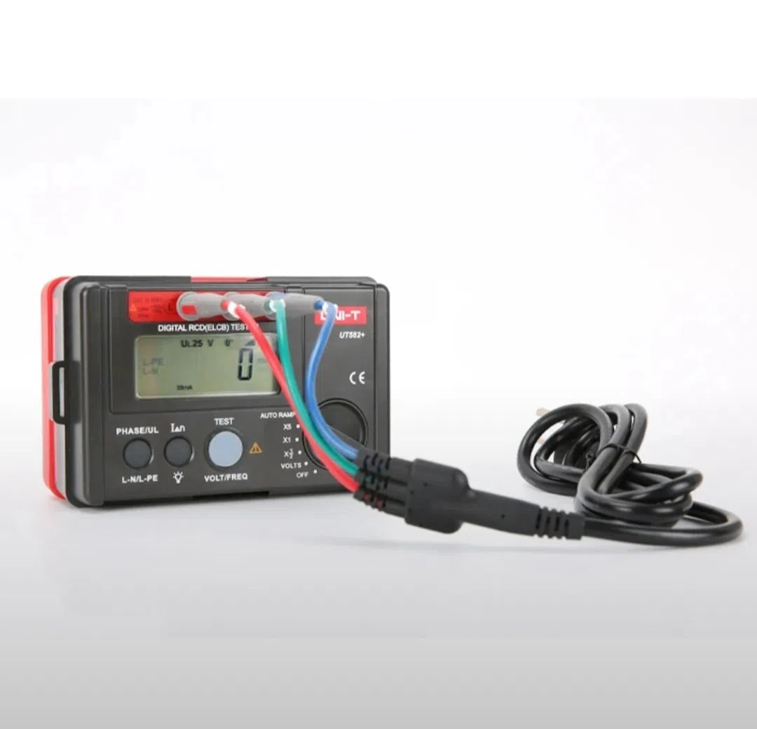 UNI-T UT582+ Rəqəmsal RCD/ELCB Test Cihazı — şəkil 2