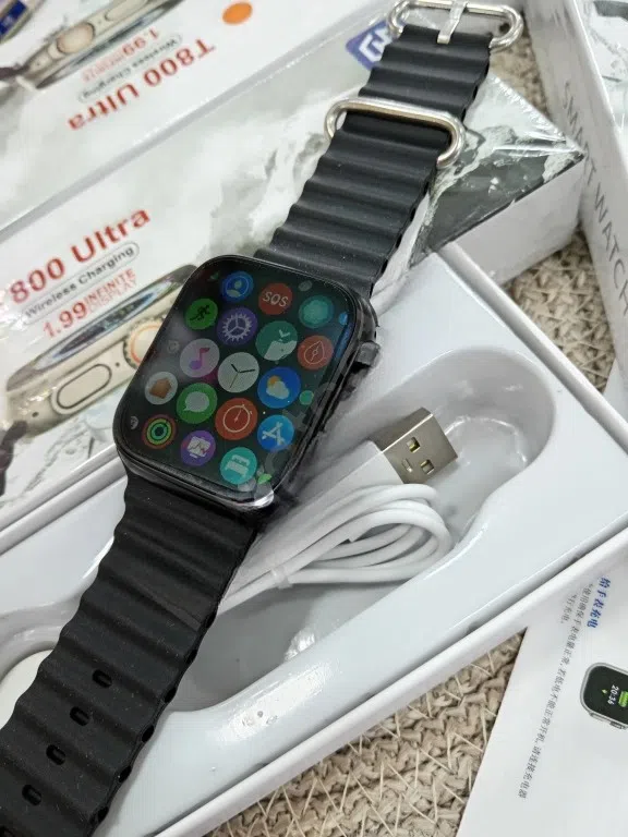 Qara rəng smart saat — şəkil 1