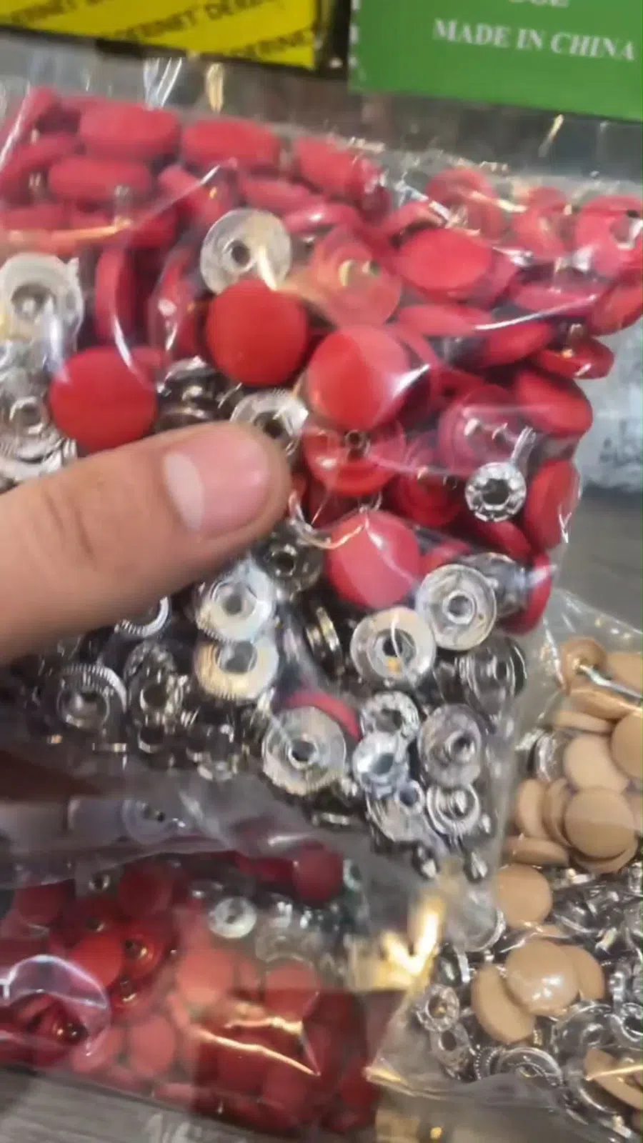 Tekstil üçün metal press düymələri — şəkil 3