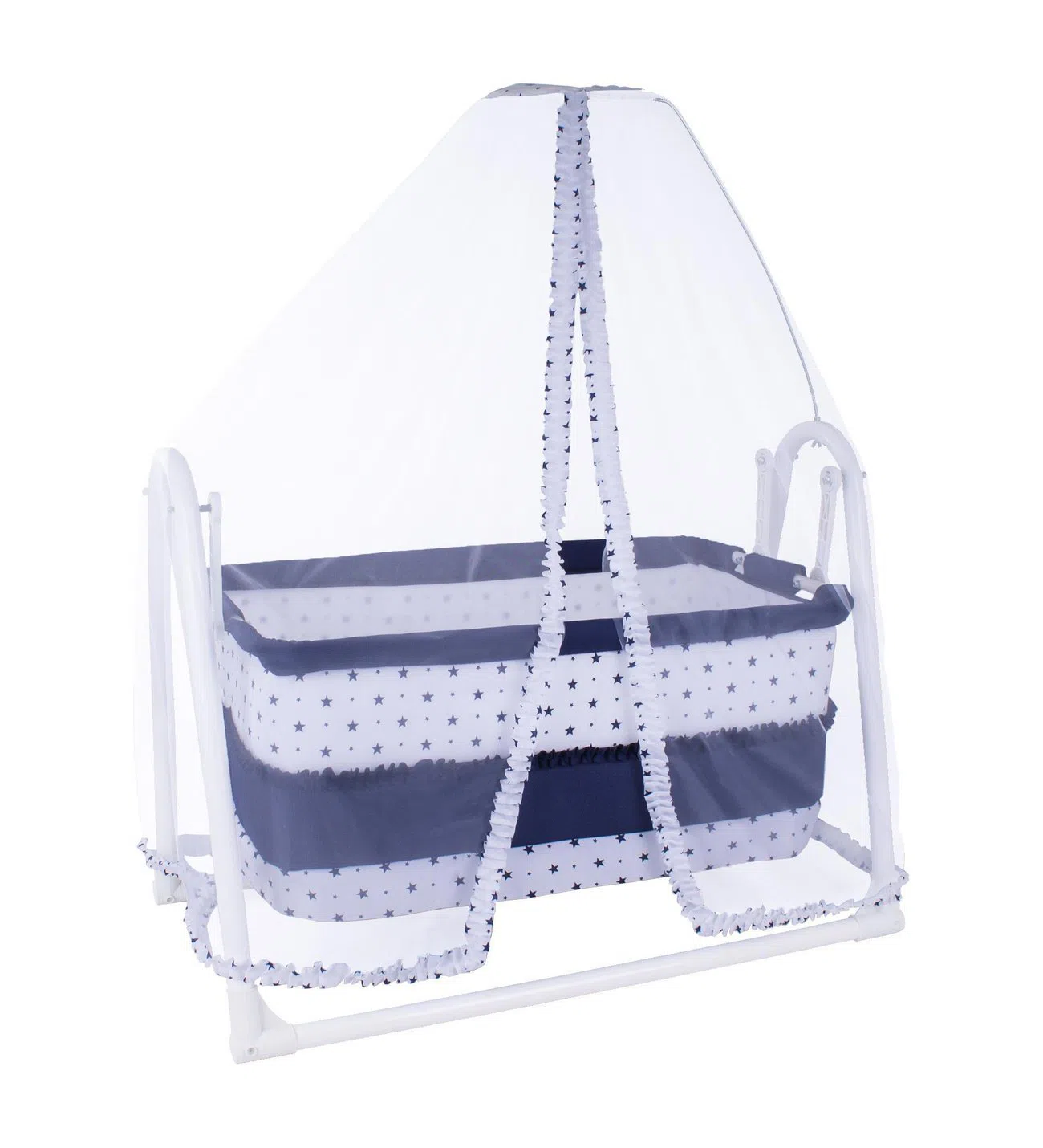 Bamboo Cradle, White color - Tenderyard