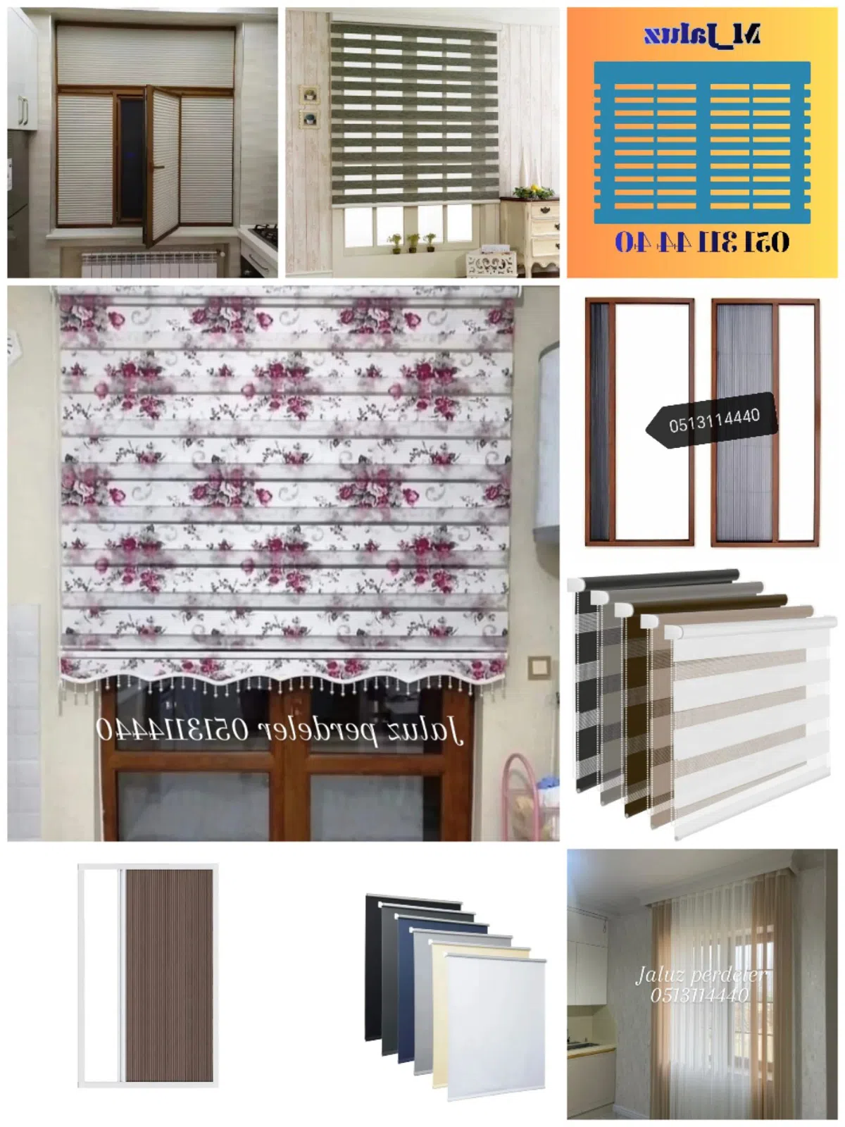 Ağ rəng pərdə, jalüz