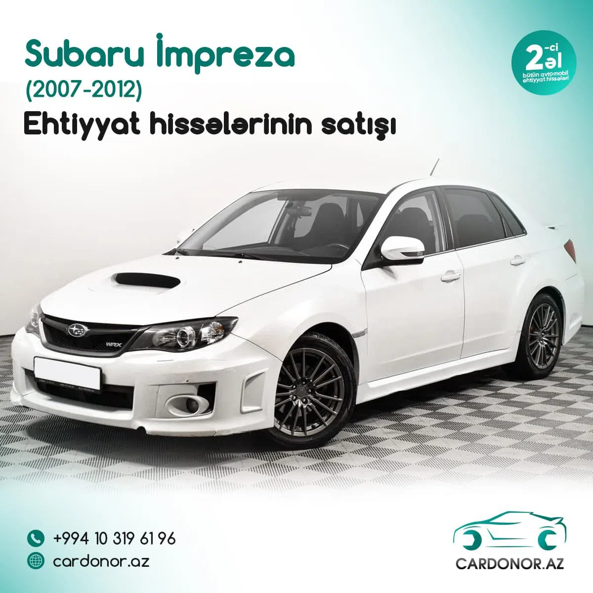 Spare parts for Subaru Impreza (2007-2012) - Tenderyard
