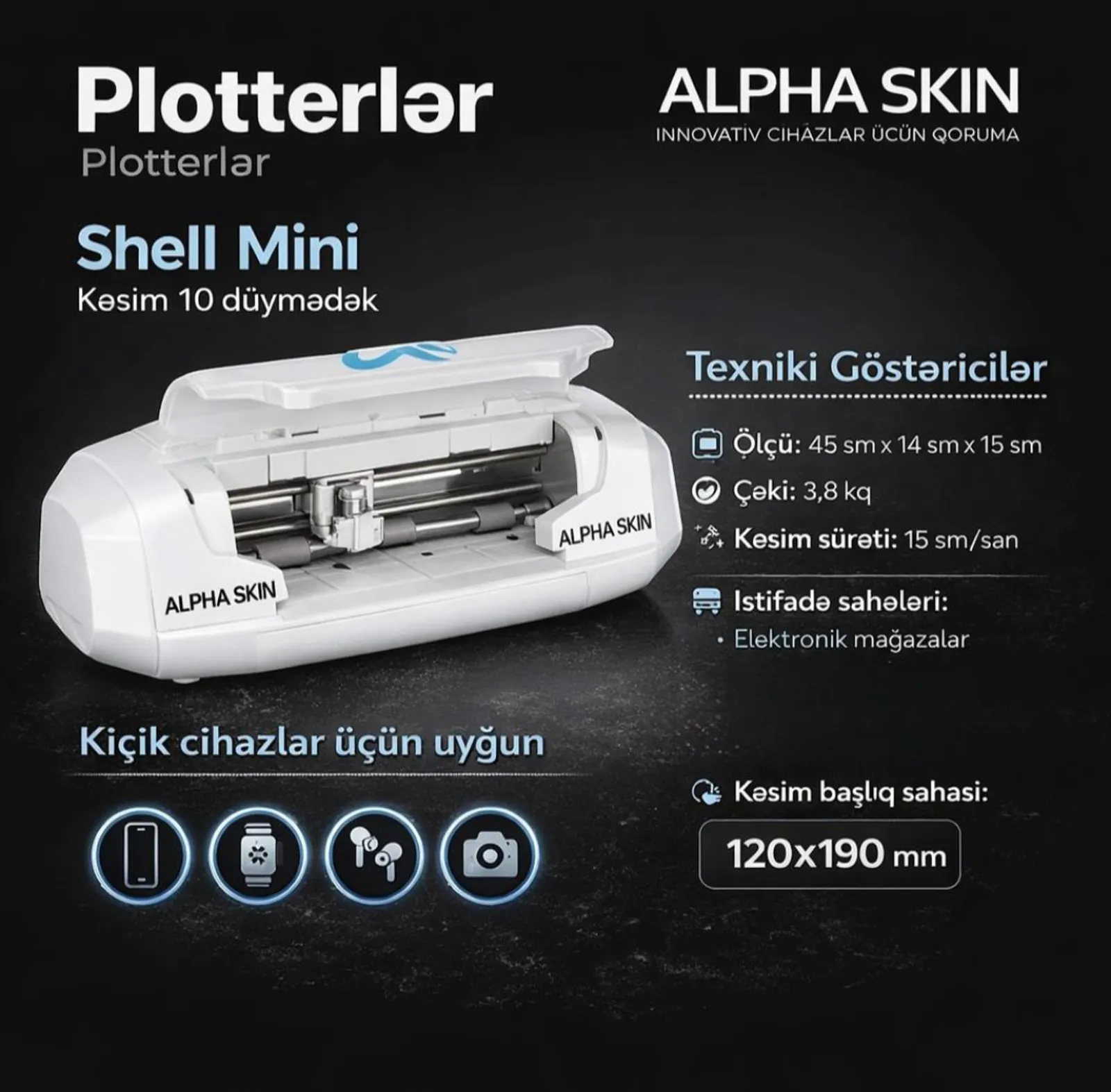 ALPHA SKIN Shell Mini Plotter - Tenderyard