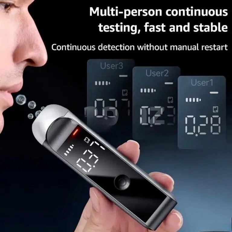 MR Black 1000 Alkoqol Breathalyzer Test Cihazı — şəkil 1