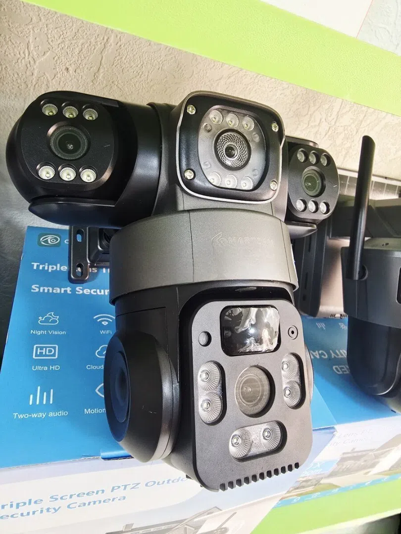 4G Solar PTZ 4 kameralı 12MP 4K təhlükəsizlik sistemi