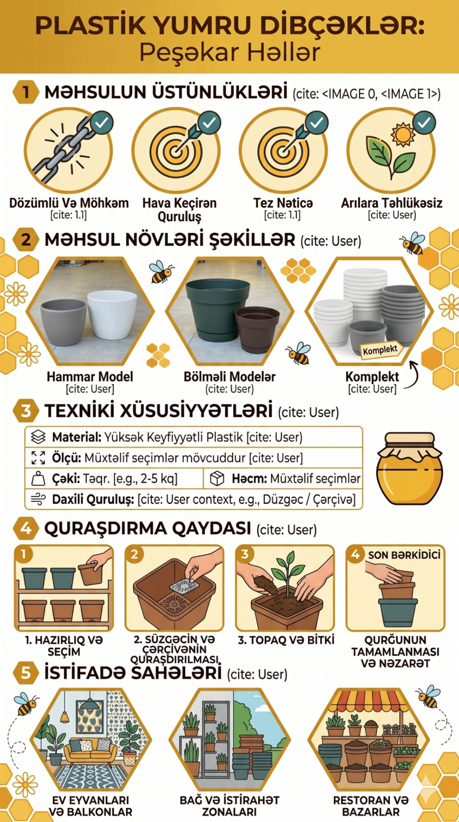 Plastik yumru dibçəklər — şəkil 4