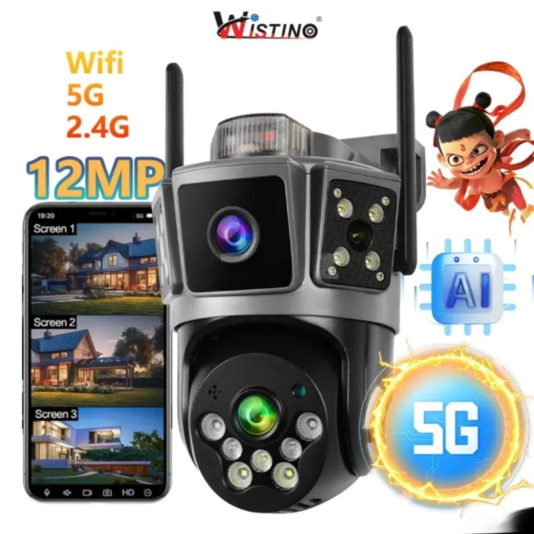 WiFi PTZ 360° çöl kamerası 8MP 4K, 64GB yaddaş kartı ilə - Tenderyard