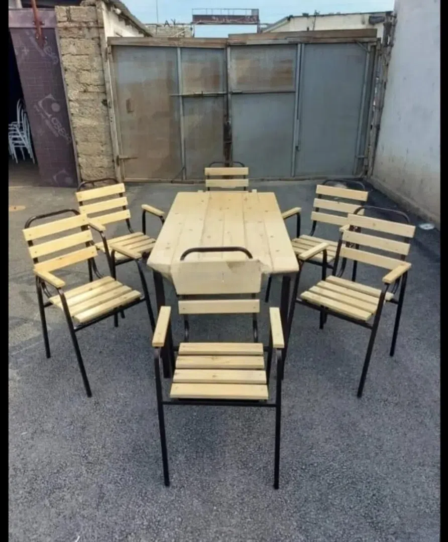 Rectangular garden table, Beige color - Tenderyard