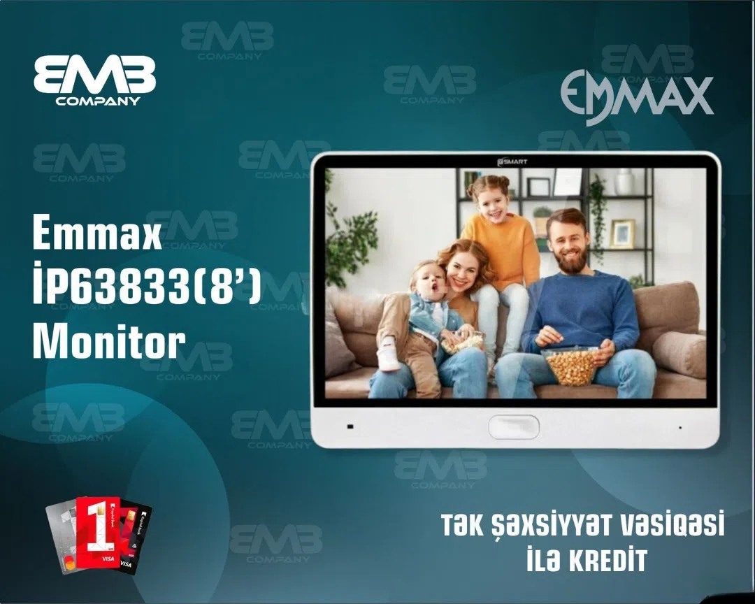 Emmax IP63833 (8") Videodomofon Monitoru