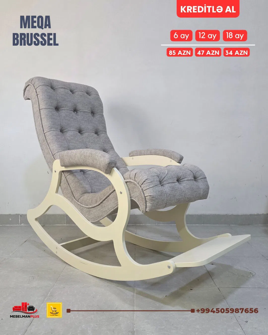 Kreslo, Gümüşü rəng — şəkil 2