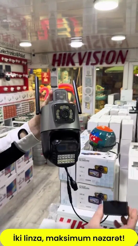 2 linzalı müşahidə kamerası, geniş bucaqlı və zoom — şəkil 13