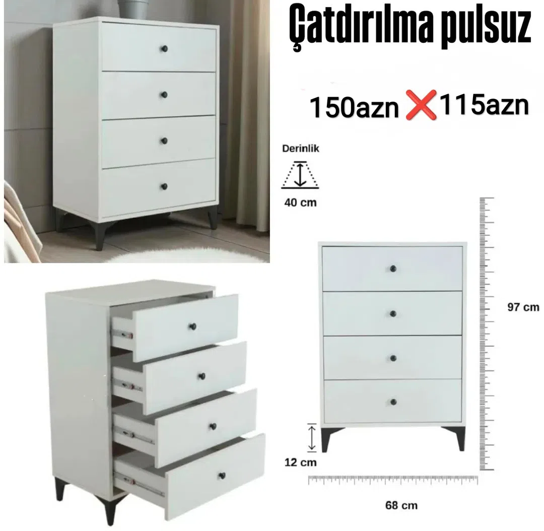 Çəkməcəli komod — şəkil 1