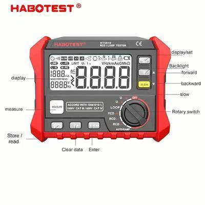 Habotest HT5910 RCD və Loop Test Cihazı — şəkil 7