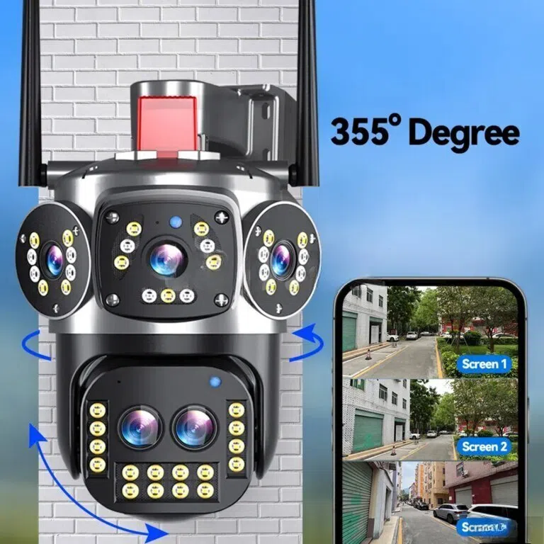 V380 Pro 360° PTZ 4K Full HD Wi-Fi Xarici Kamera