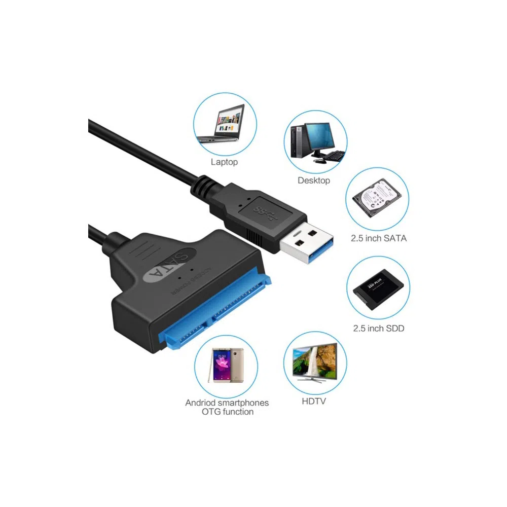 USB 3.0 SATA HDD Adapter Cable 55sm — şəkil 14