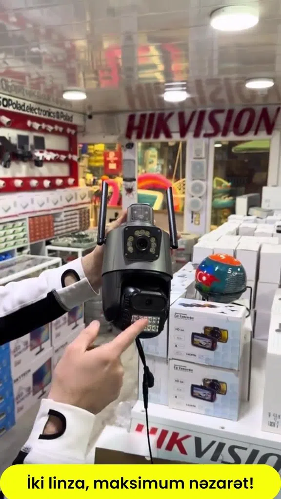 2 linzalı müşahidə kamerası, geniş bucaqlı və zoom — şəkil 16