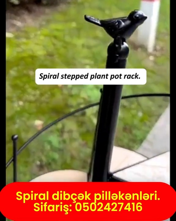 Spiral formalı dibçək pilləkəni - Tenderyard