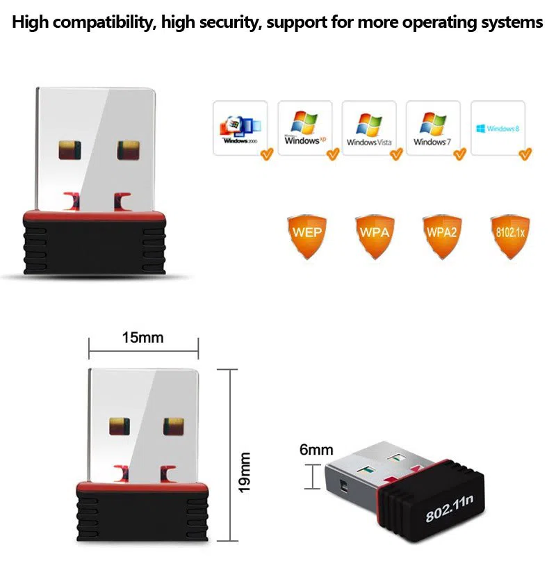 Realtek RTL8188 Wireless LAN 802.11n USB 2.0 Network Adapter — şəkil 12