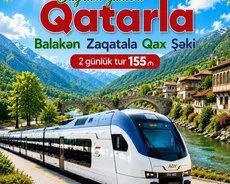 Balakən, Zaqatala, Qax, Şəki qatar turu — şəkil 1