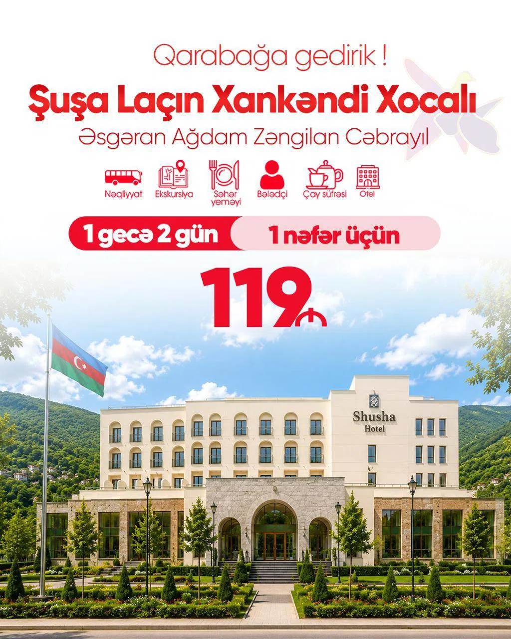 1 gecə 2 günlük Qarabağ turu — şəkil 1