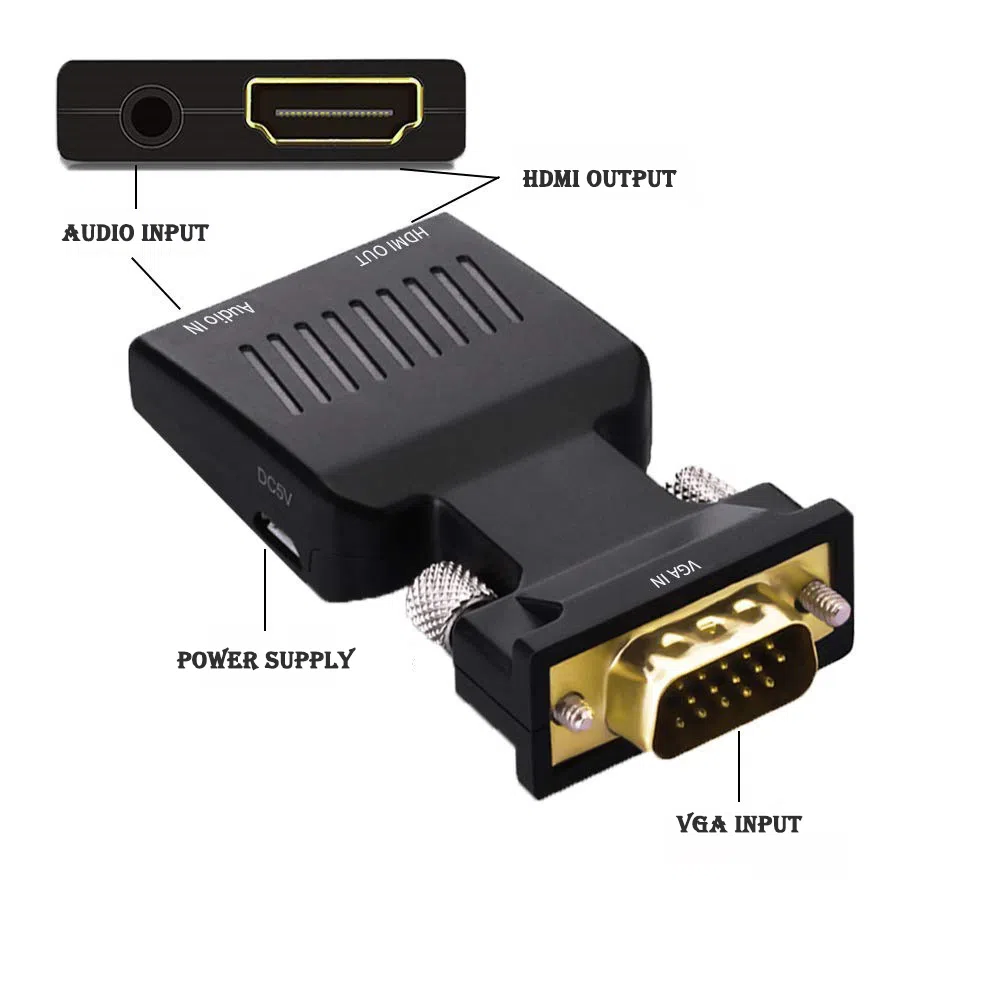 VGA to HDMI Converter Adapter — şəkil 2