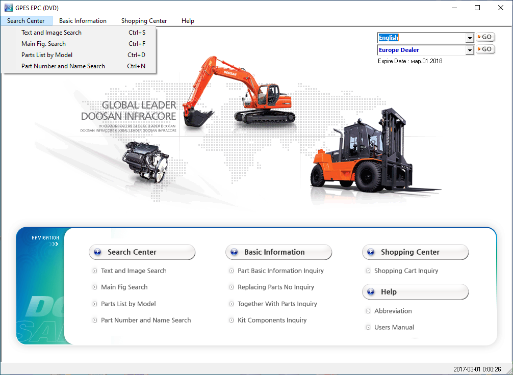 "Doosan GPES EPC" software - Tenderyard