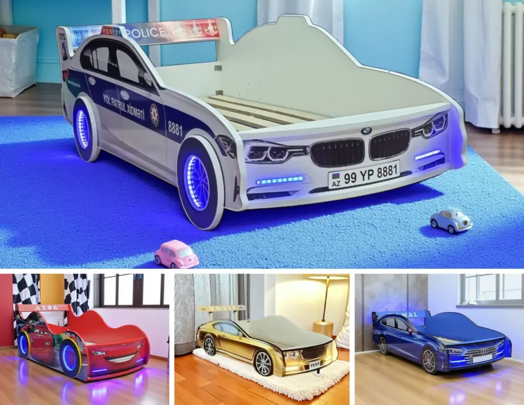 Single bed for children, Mixed color - Tenderyard