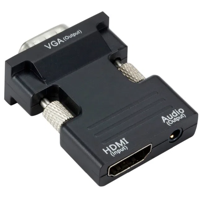 HDMI-compatible Female to VGA Male Converter Adapter — şəkil 5