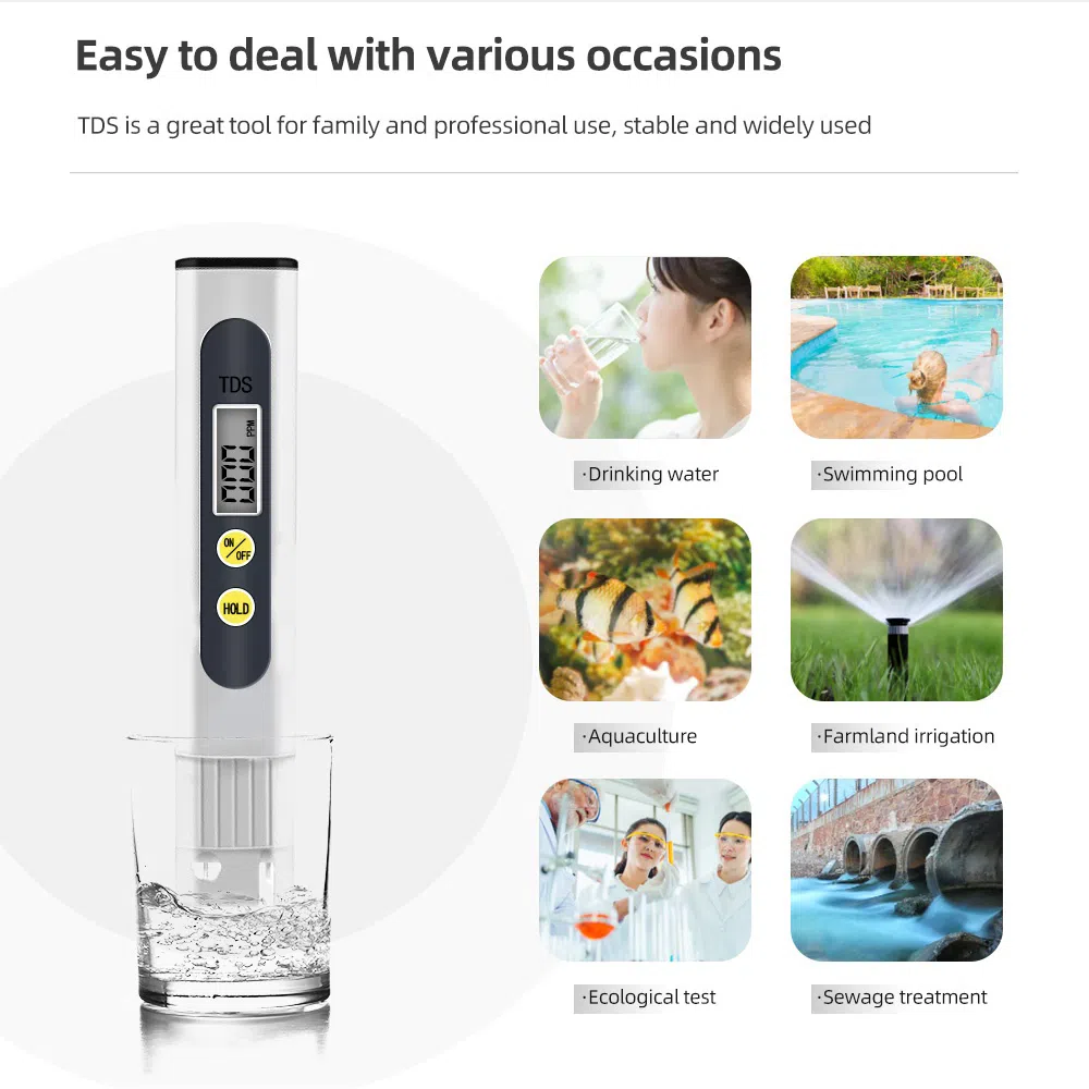Digital TDS-2 Meter Water Tester 0-9990ppm — şəkil 3