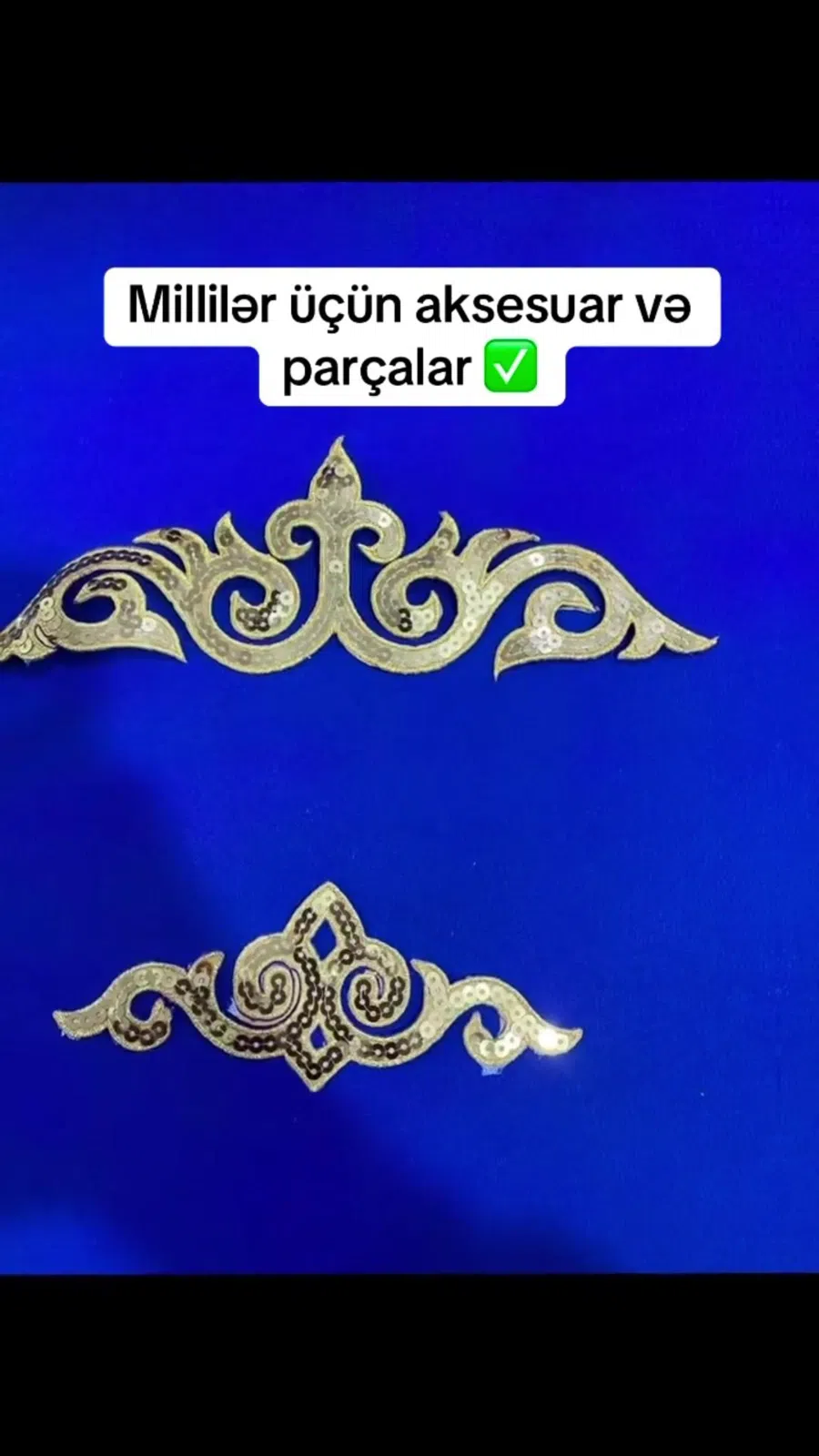 Milli geyim üçün parça və dekor materialları — şəkil 13