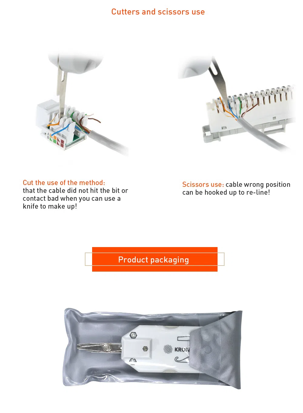 Mini Punch Down Tool RJ11 RJ45 — şəkil 17