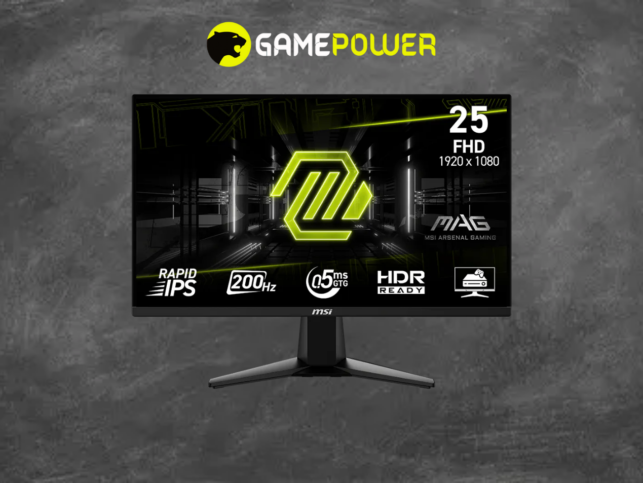 MSI MAG 255F E20, 24.5 düym, Full HD, 200Hz, 0.5ms - Tenderyard